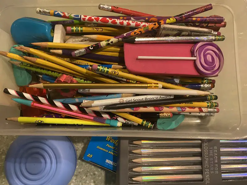 too many pencils