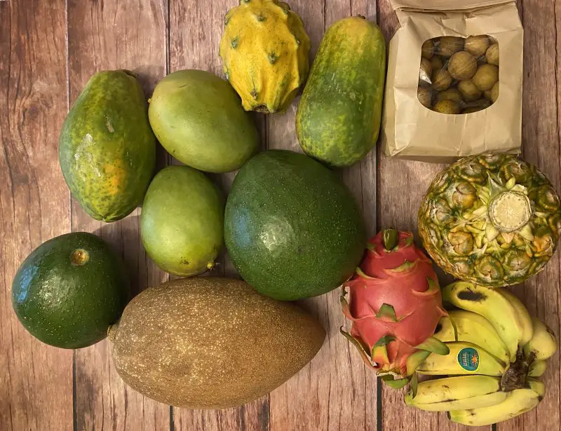 tropical fruit box