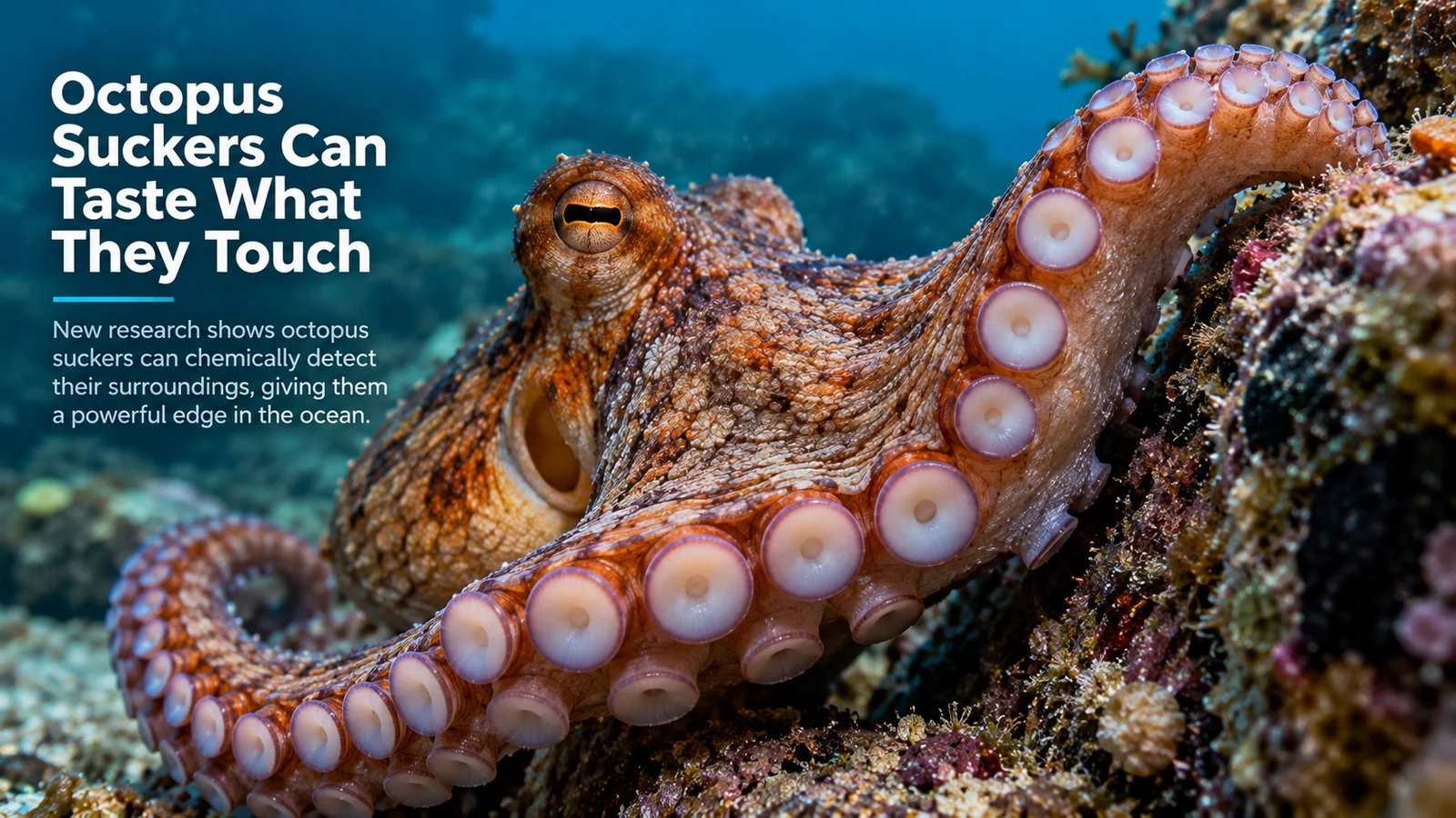 Octopuses Can Taste What They Touch With Their Suckers