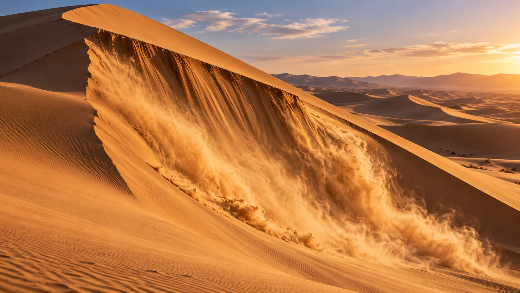 Some Sand Dunes Make a Deep Booming Sound When Sand Slides